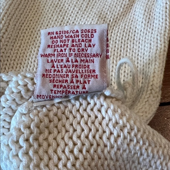 Vintage Guess Jeans - V-Neck Cream Knit Sweater - Size S - Picture 6 of 16